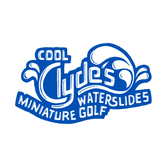 Cool Clyde's Waterslide BLUE T Shirt