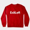 Exitleft red Crewneck Sweatshirt