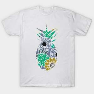 Floral pineapple T Shirt
