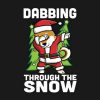 Funny Shiba Inu Dabbing Through The Snow Dab Christmas Crewneck Sweatshirt