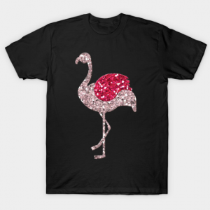 Glitter flamingo T Shirt