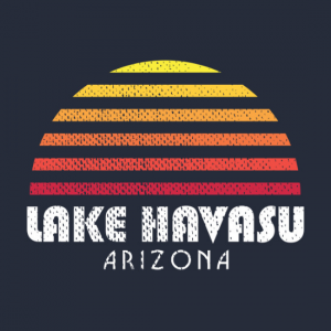 Lake Havasu Retro Vintage Style Distressed Sunset T Shirt
