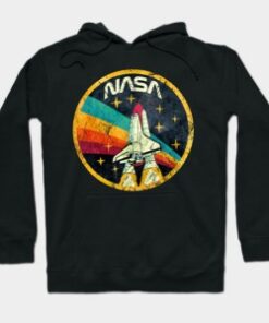 USA Space Agency Vintage Colors V03 Hoodie