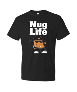 Nug Life Gangsta Chicken Nugget T Shirt