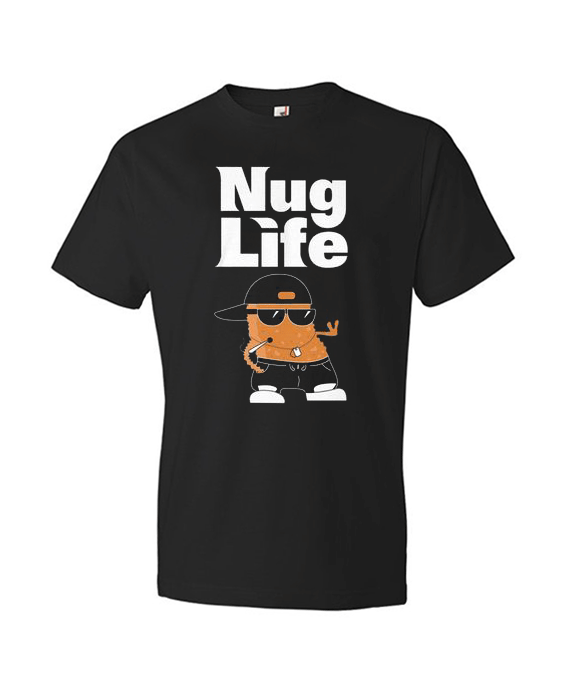 Nug Life Gangsta Chicken Nugget T Shirt