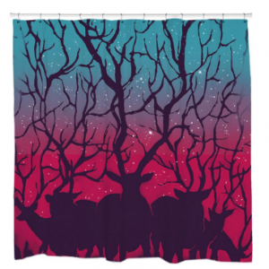 Deer Forest, Deer Shower Curtain