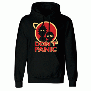 Don't Panic Rick and Morty Hoodie