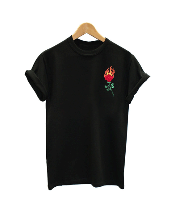 Rose Fire T Shirt