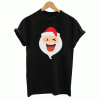 Santa Claus Wink Eyes Tongue Out T Shirt