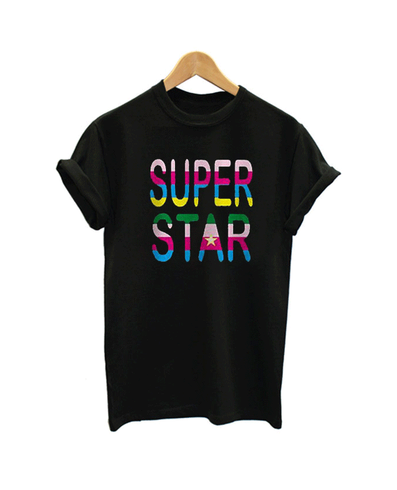 Super Star Rainbow T Shirt