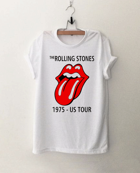The Rolling Stones 1975 US Tour Band T Shirt