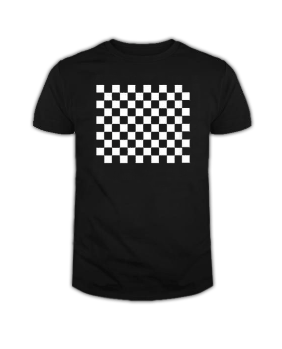 Black and White Checkerboard T Shirt