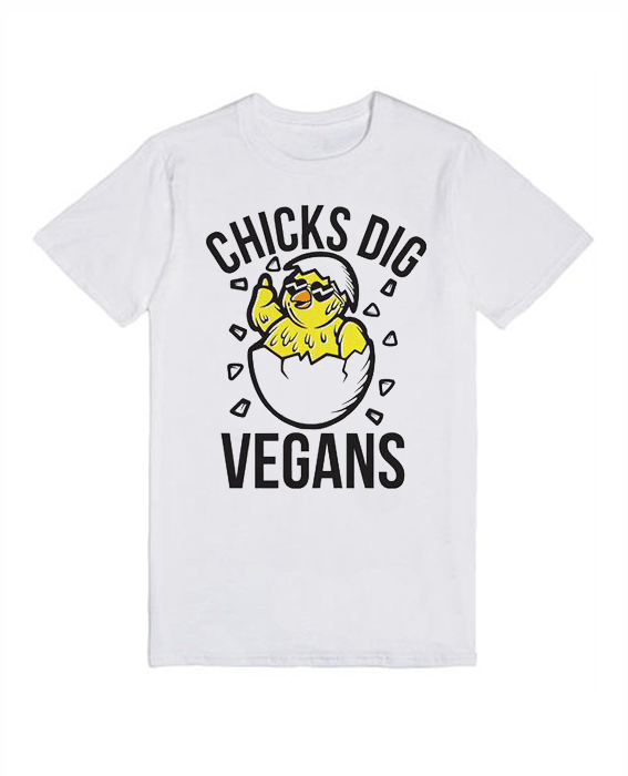 Chicks Dig Vegans T Shirt