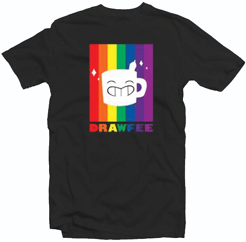 Drawfee Supports Pride T Shirt