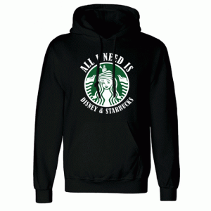 Disney and starbucks Hoodie