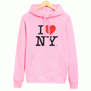 I Love NY Pink Hoodie