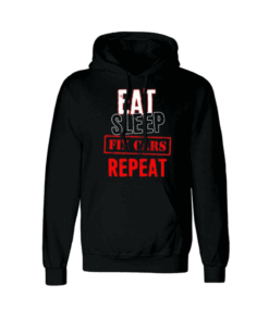 Eat Sleep Cars Repeat Hoodie