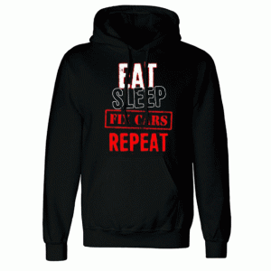 Eat Sleep Cars Repeat Hoodie