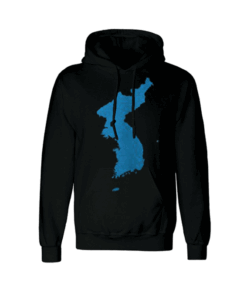 Korean Peninsula Map Hoodie