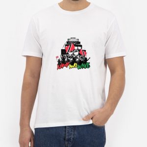 Jump-And-Wave-T-Shirt-For-Women-And-Men-Size-S-3XL