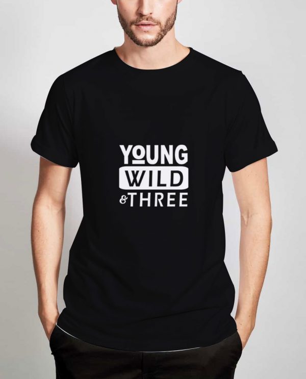 Young-Wild-Three-T-Shirt-For-Women-And-Men-Size-S-3XL