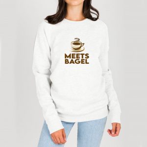 Coffee Meets Bagel Sweatshirt White