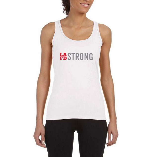 Lafd Strong Tank Top White