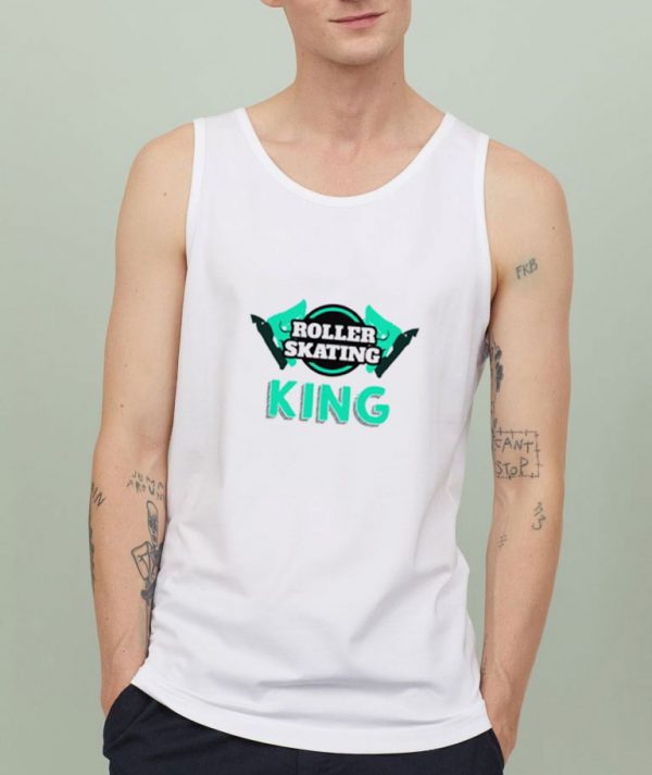 Roller-Skating-King-Tank-Top-For-Women-And-Men-Size-S-3XL