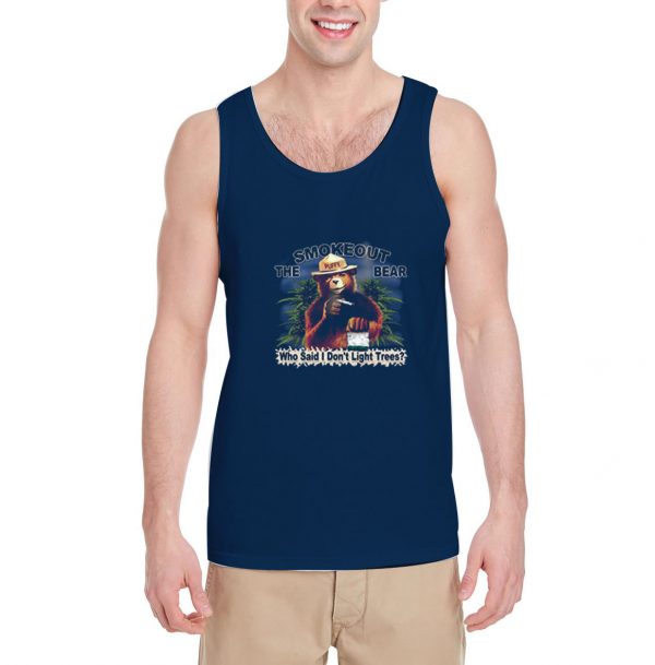 The-Smokeout-Bear-Tank-Top-For-Women-And-Men-Size-S-3XL
